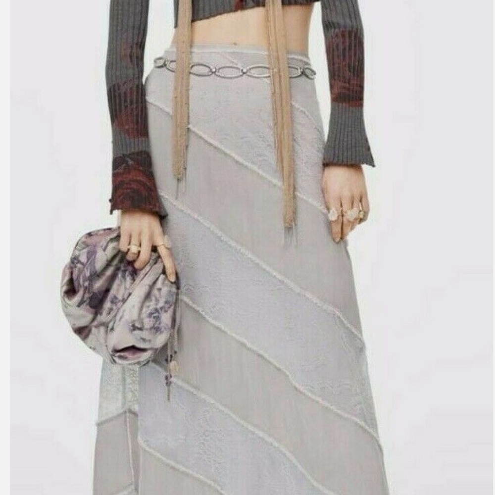 Zara Limited Edition Gray Lace Women's Skirt